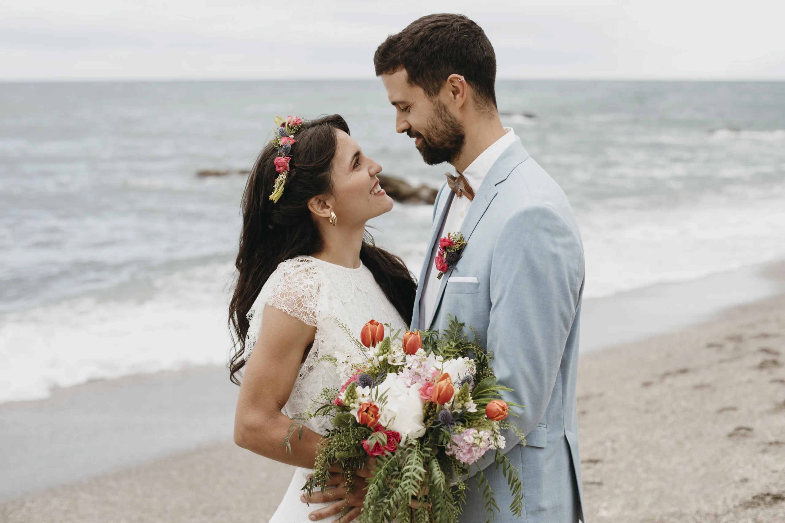 Beach wedding setup at Thaproban Pavilion